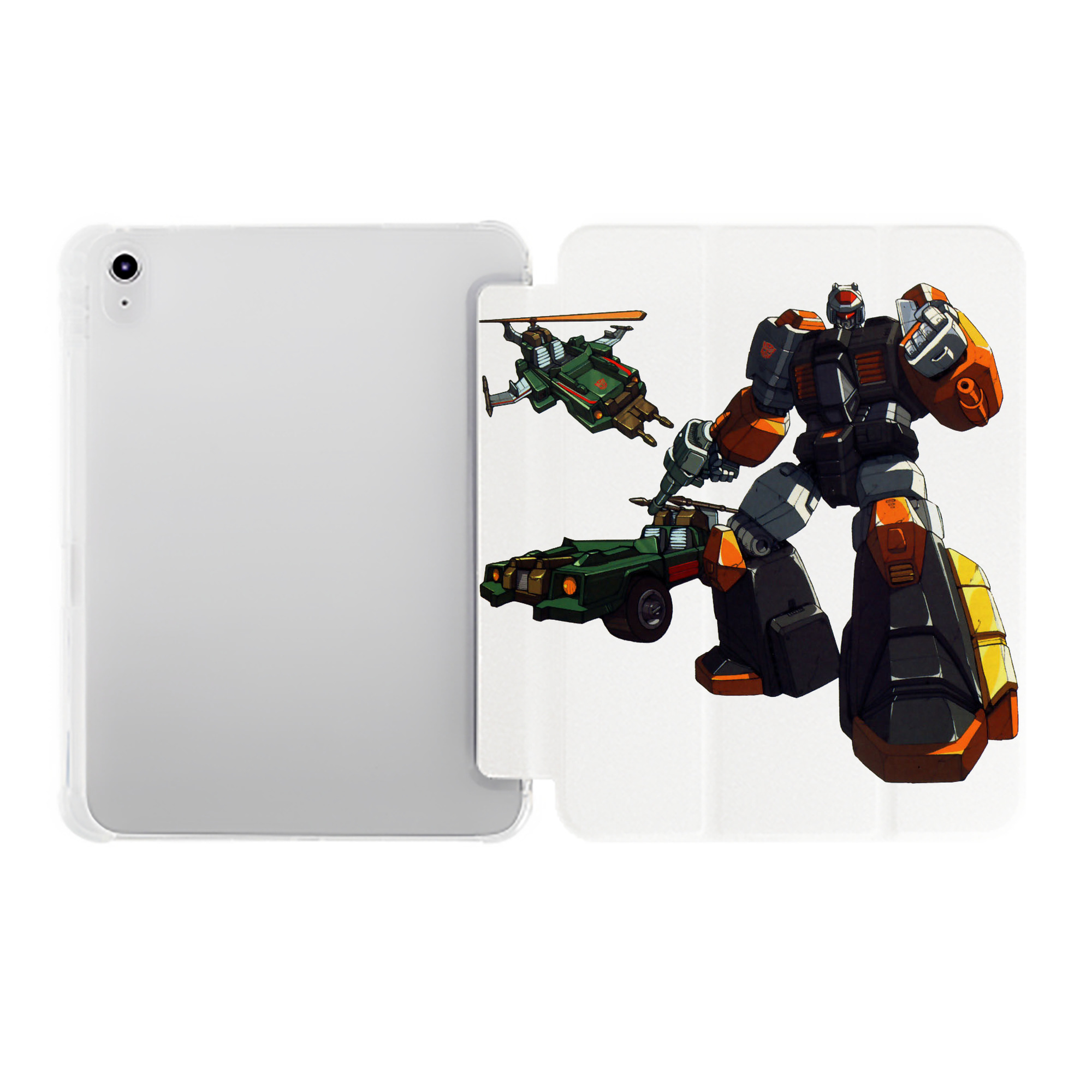 （画像用）  IPad ケース ペン収納付き 三つ折りスタンド PUレザー×シリコン 対応機種9.5/10.5/10.9インチ